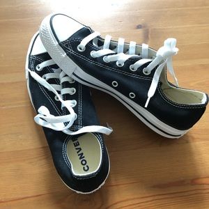 Black Converse All Star Ox Low Tops